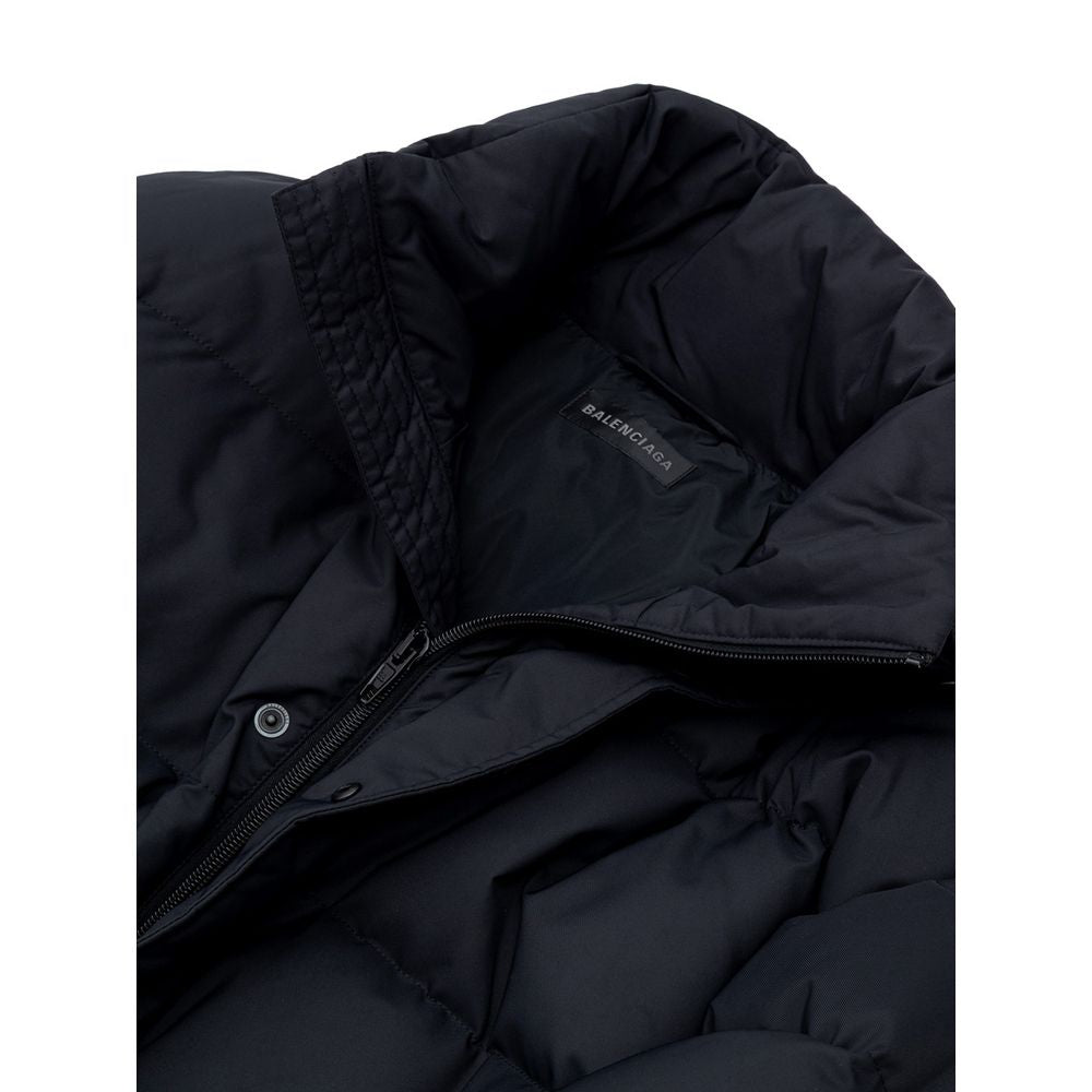 Chaquetas y abrigos de poliamida negra