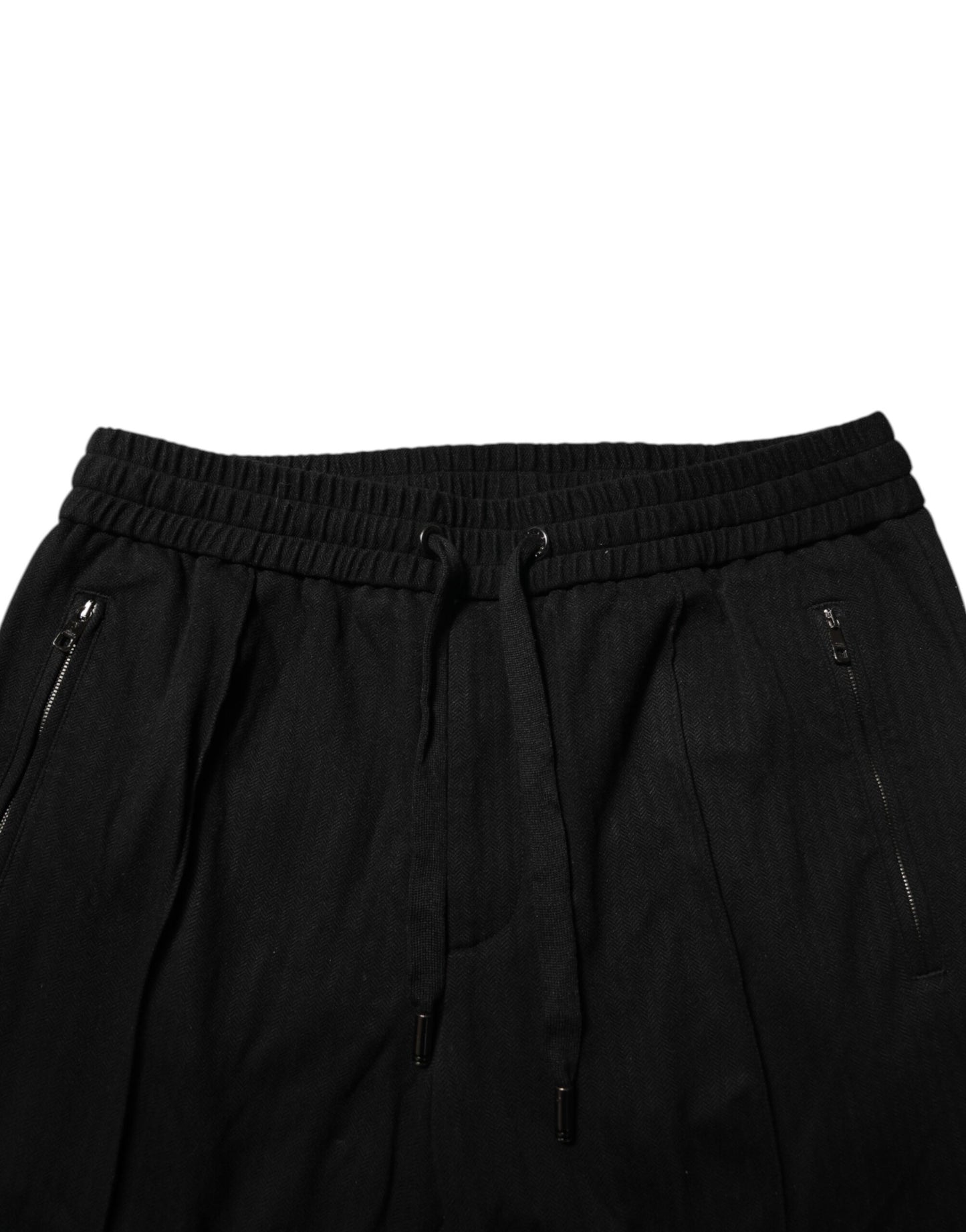Pantalon de jogging skinny en viscose noir avec logo pour homme
