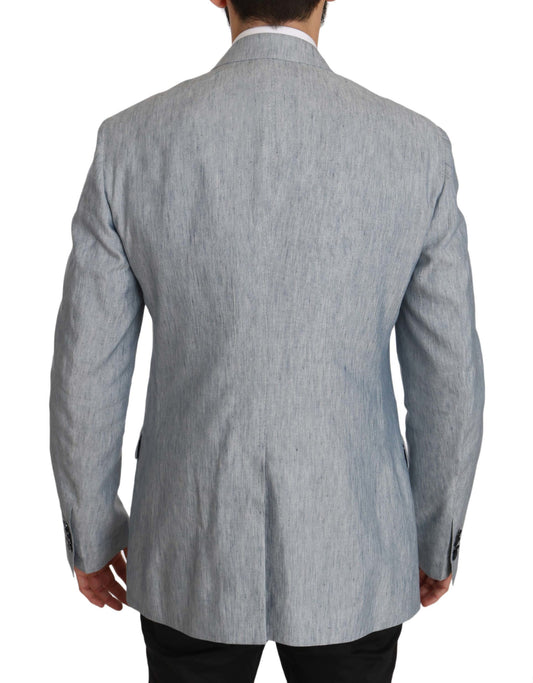 Chaqueta y blazer NAPOLI de lino azul