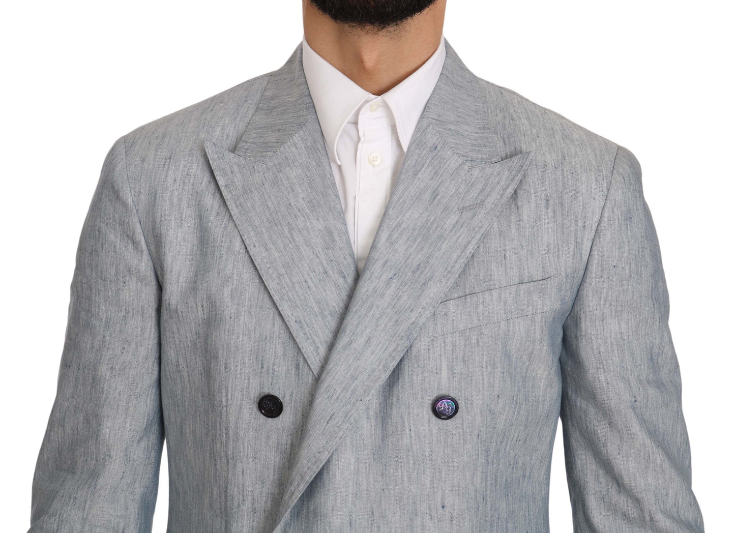 Chaqueta y blazer NAPOLI de lino azul