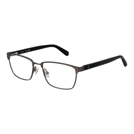 Montures optiques argentées pour hommes