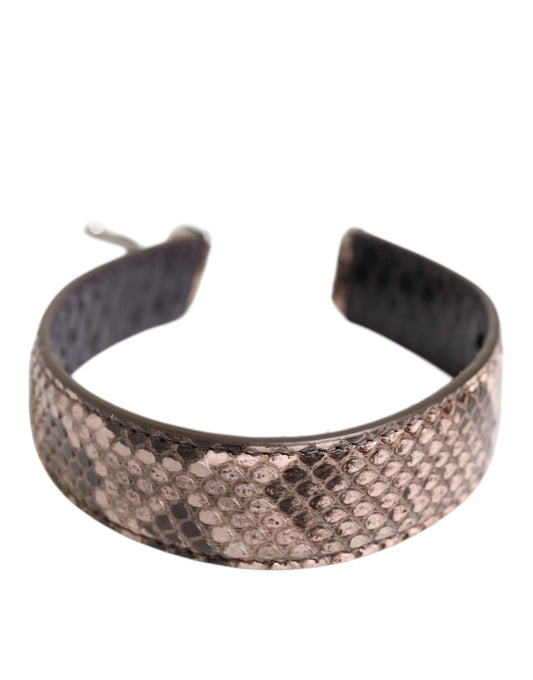 Correa de hombro para bolso de cuero exótico marrón