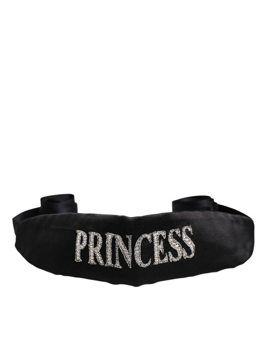 Ceinture tressée fantaisie princesse noire