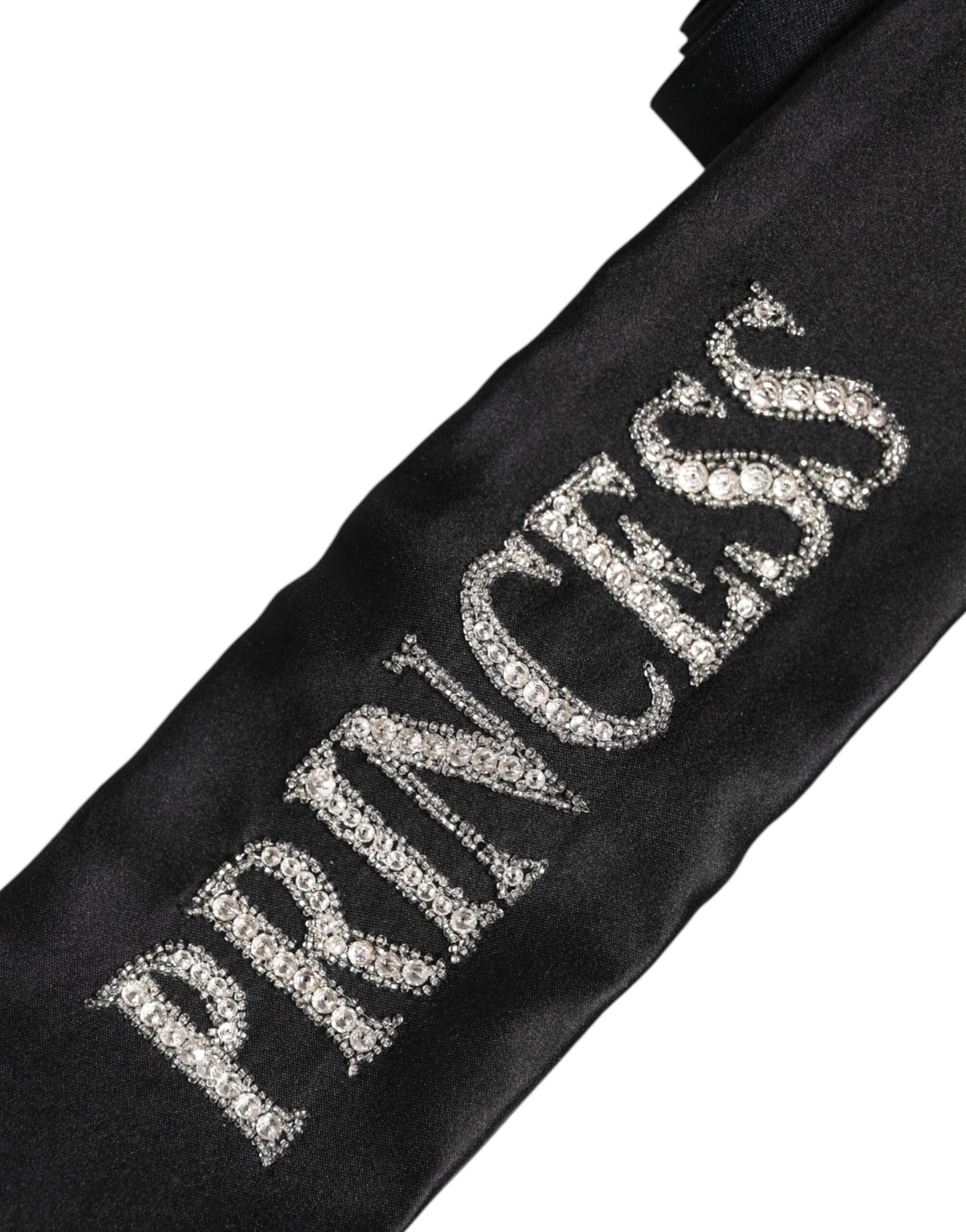 Ceinture tressée fantaisie princesse noire