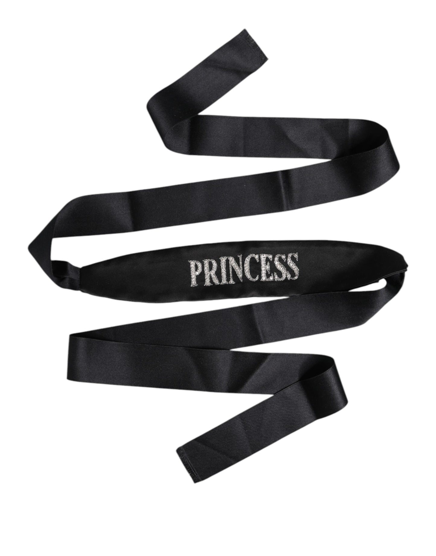 Ceinture tressée fantaisie princesse noire