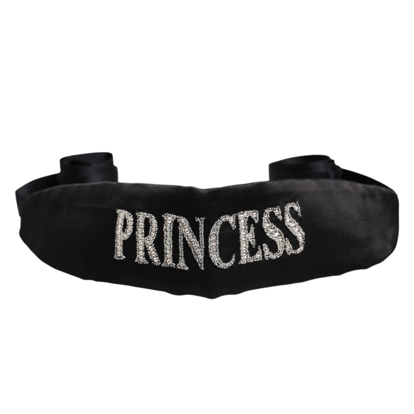 Ceinture tressée fantaisie princesse noire