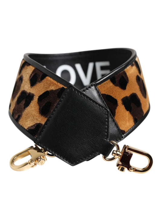 Bolso reversible con correa de hombro y estampado de leopardo negro