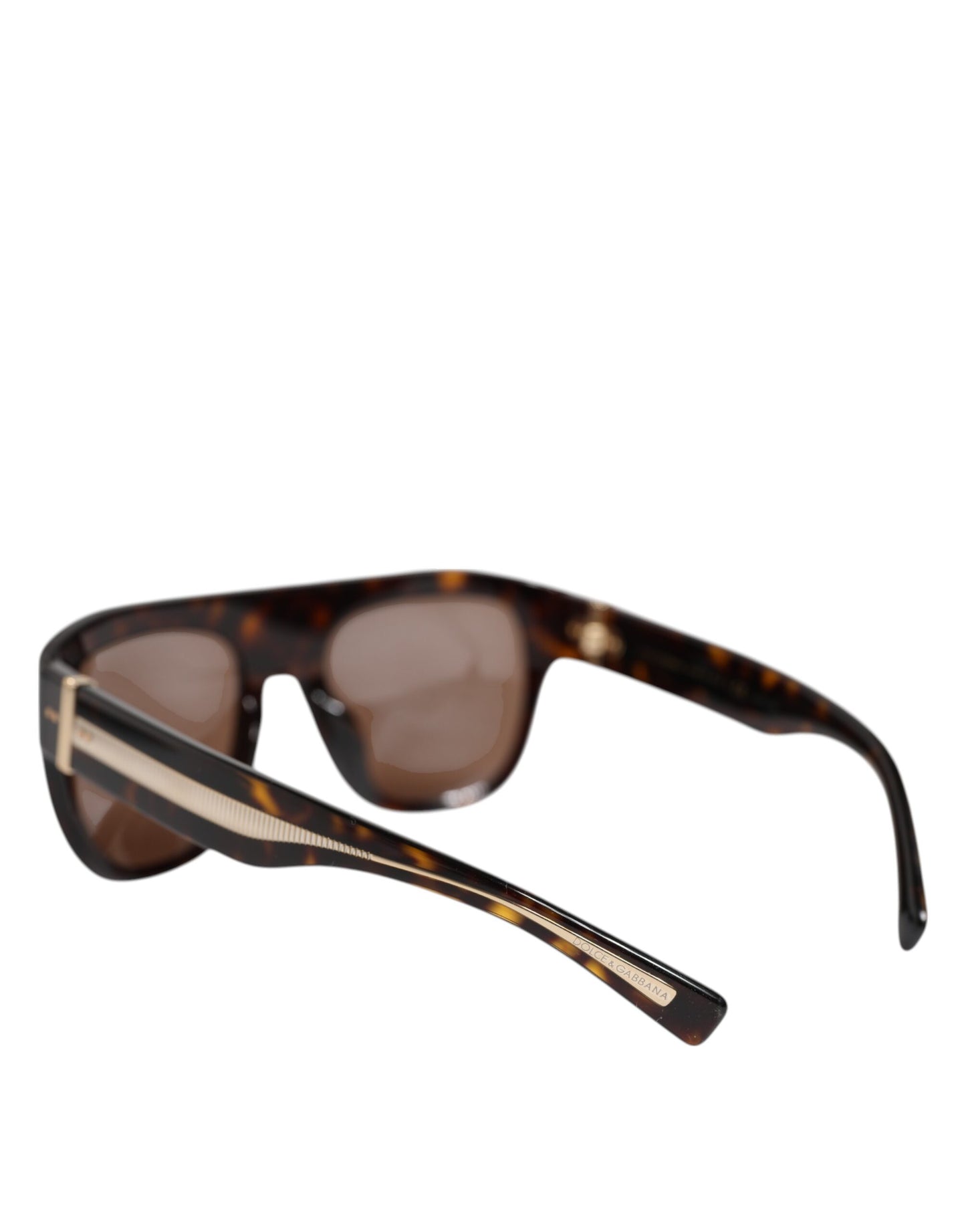 Gafas de sol con montura cuadrada Havana DG4398F en color marrón oscuro