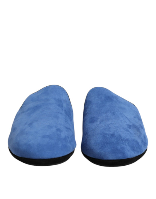 Sandalias planas Capra de ante azul