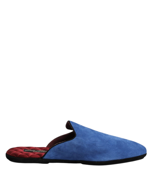 Sandalias planas Capra de ante azul