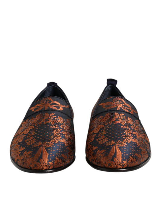 Mocasines negros de poliéster jacquard sin cordones