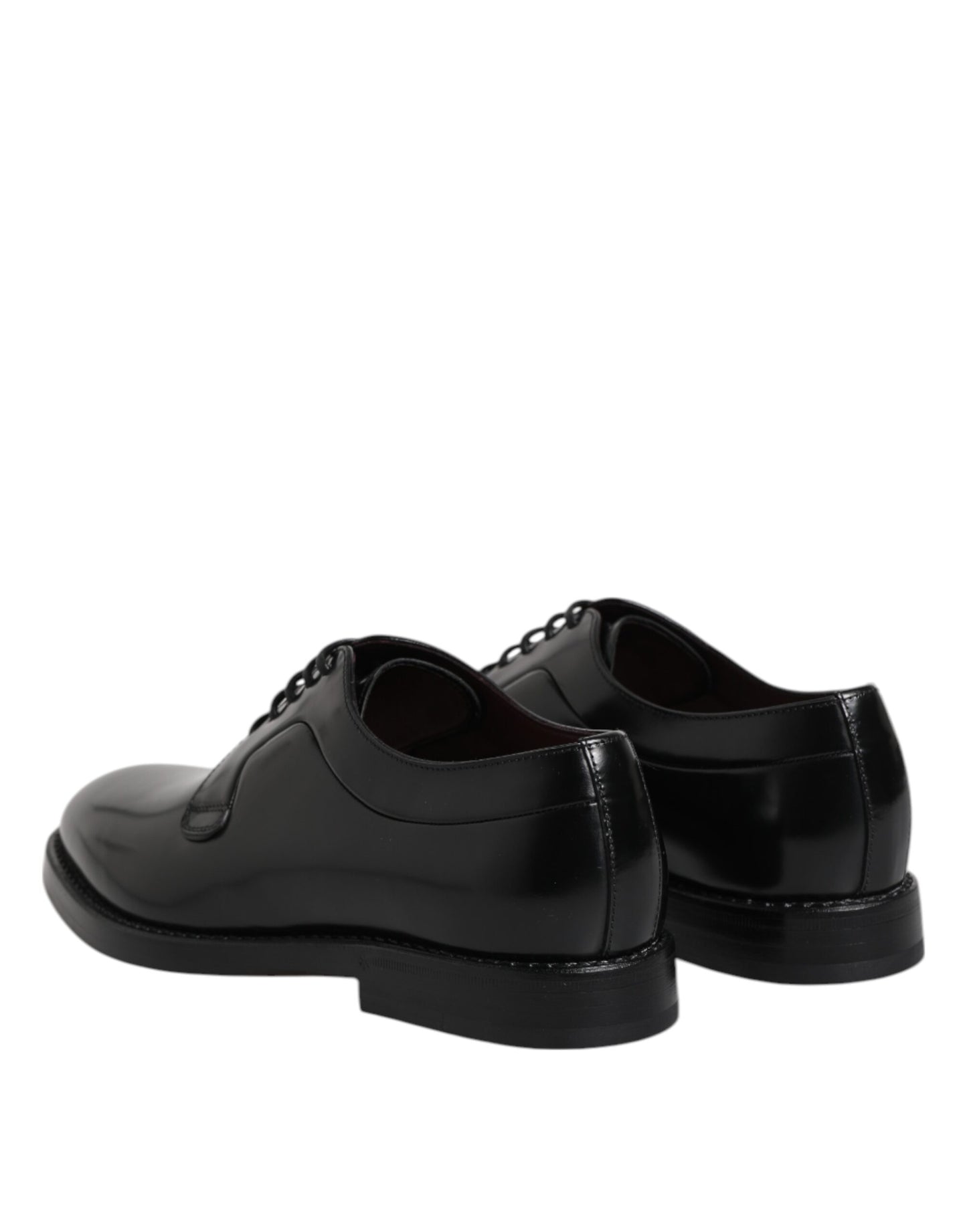 Zapatos Derby de vestir con cordones de piel de becerro negra