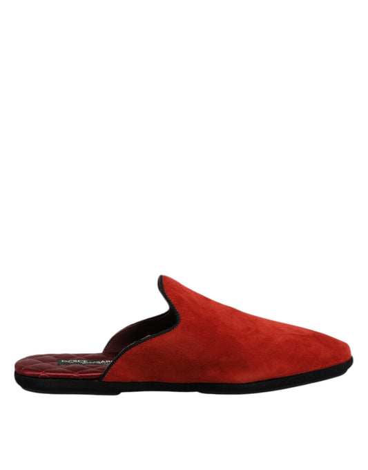 Sandalias planas de ante naranja