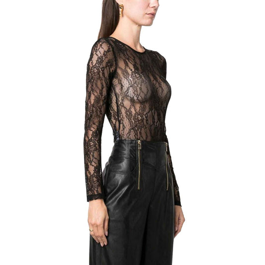 Black Nylon Tops & T-Shirt