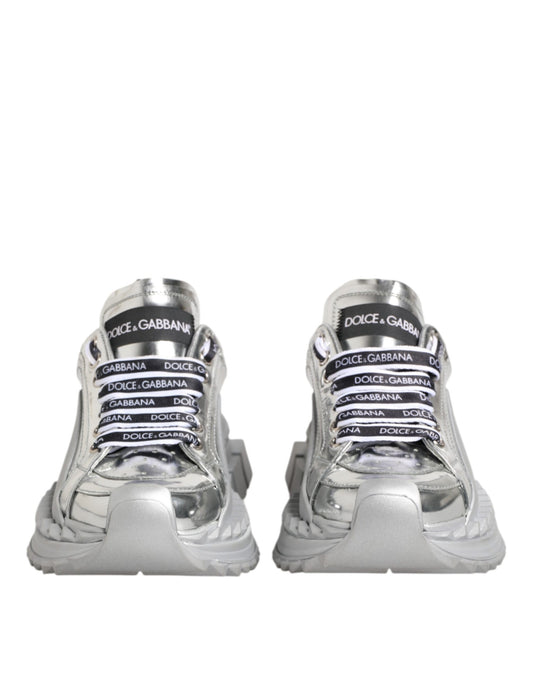 Zapatillas Super Queen de piel plateada