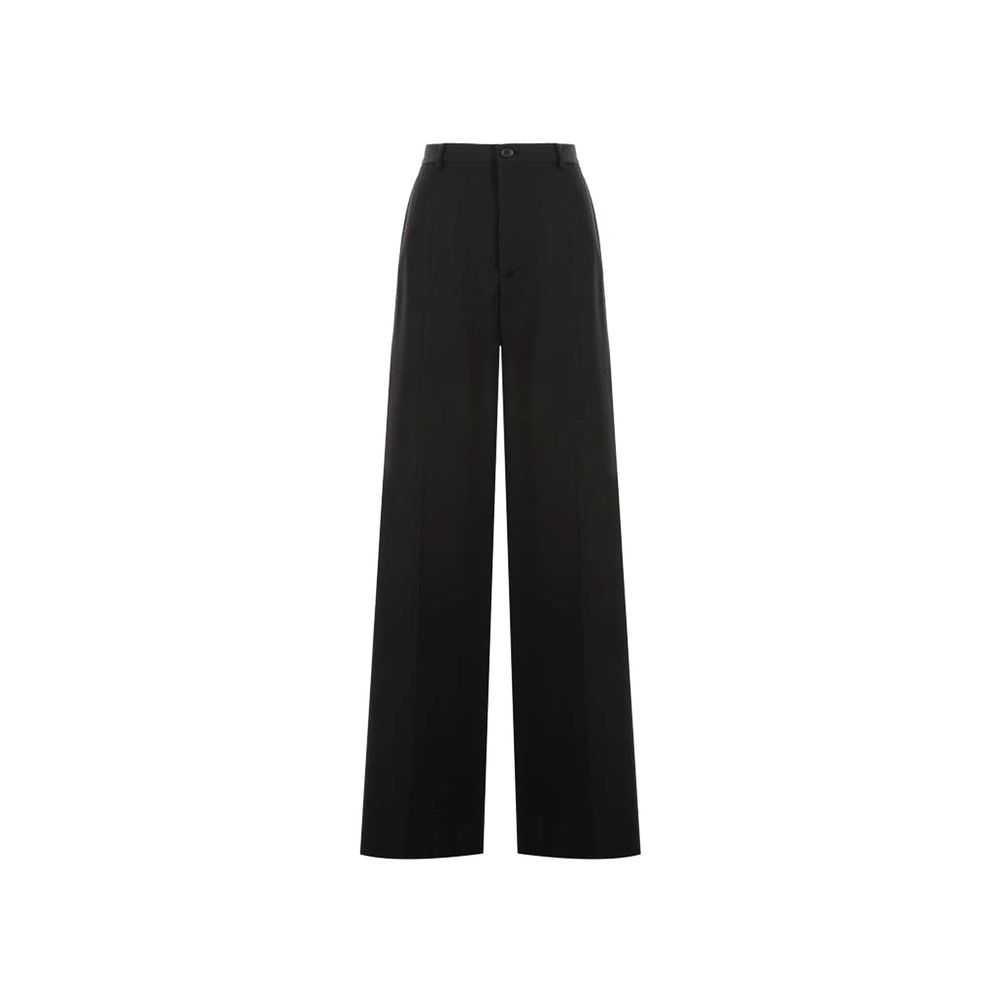Pantalon évasé en laine