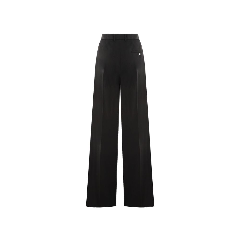 Pantalon évasé en laine