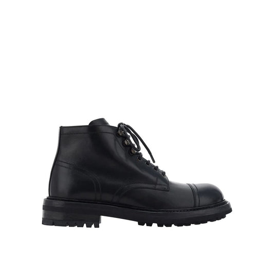 Botas de cuero con cordones