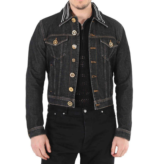 Medusa Motif Denim Jacket