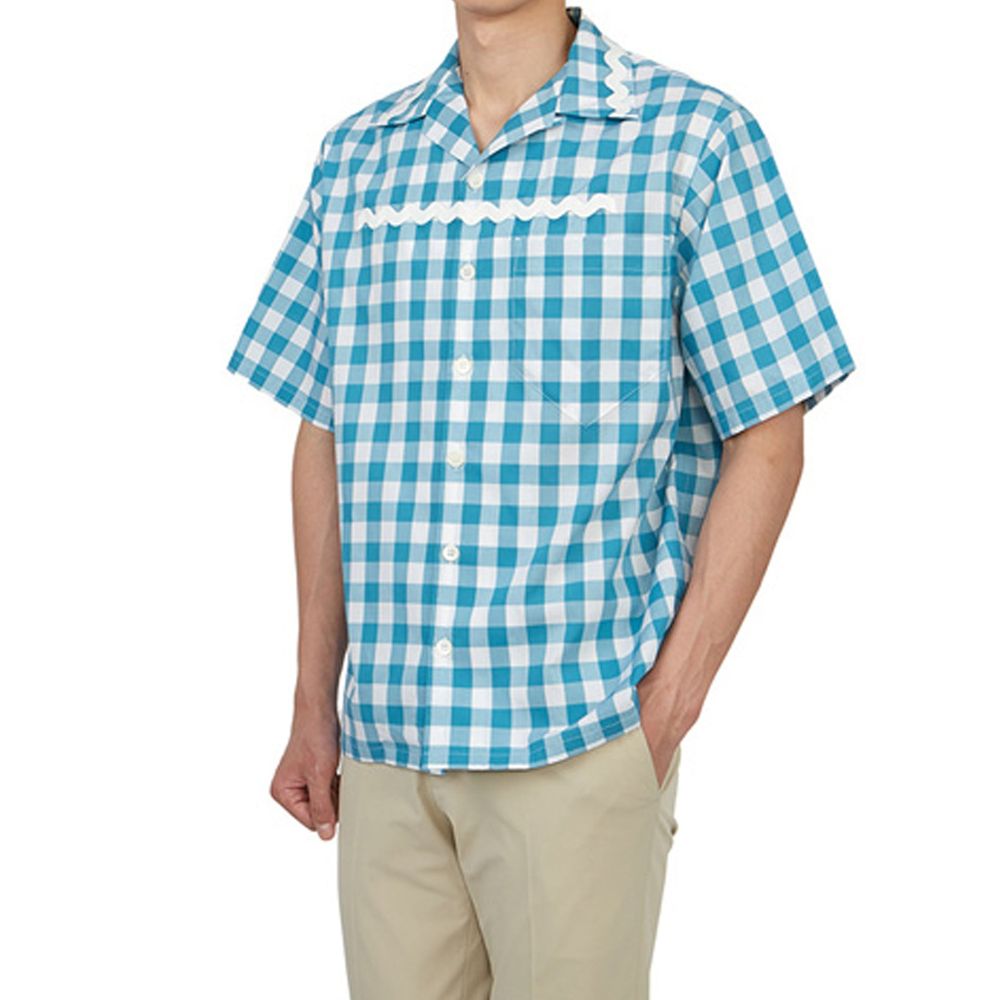 Chemise en coton à carreaux