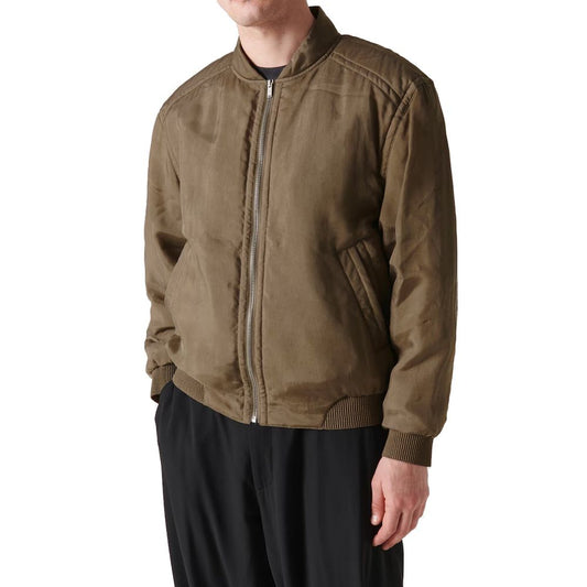 Chaqueta bomber de sarga de peluche