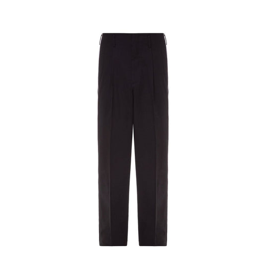 Pantalones plisados con rayas laterales