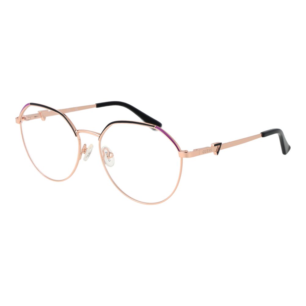 Montures optiques dorées pour femmes
