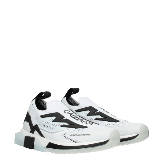 Zapatillas deportivas de tela blanca