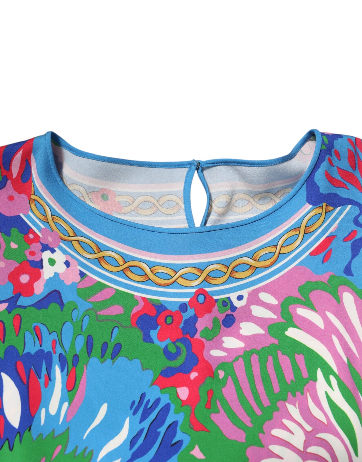Blusa tipo túnica con estampado floral multicolor