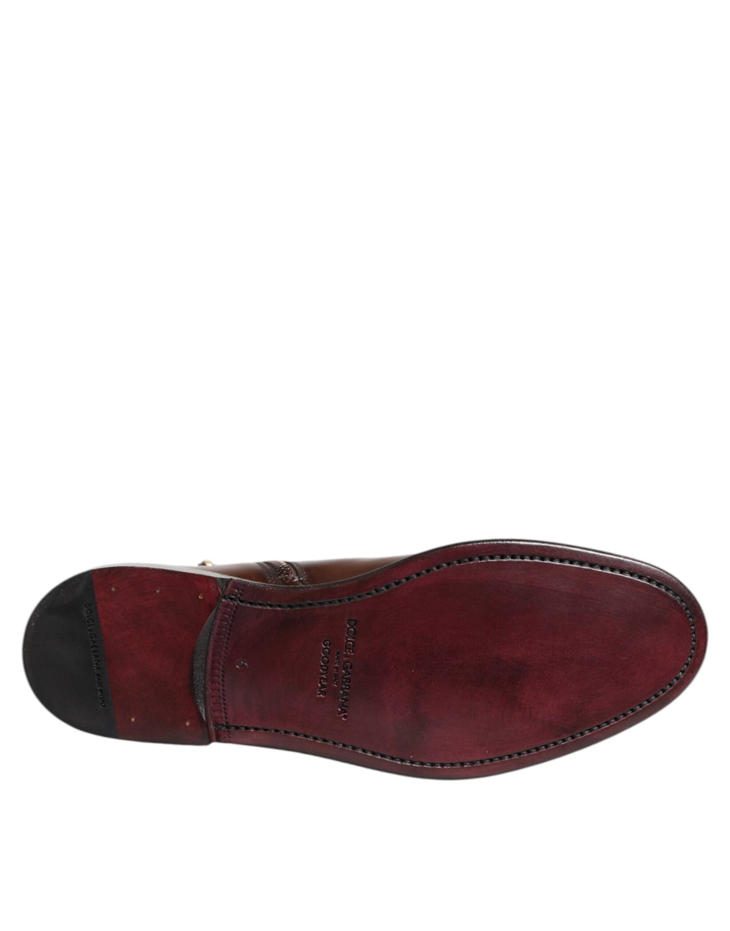 Bottines Chelsea mi-mollet en cuir marron
