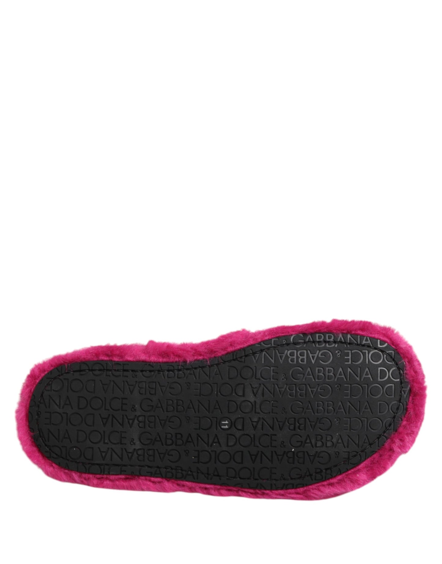 Sandales plates en fausse fourrure acrylique rose pour homme