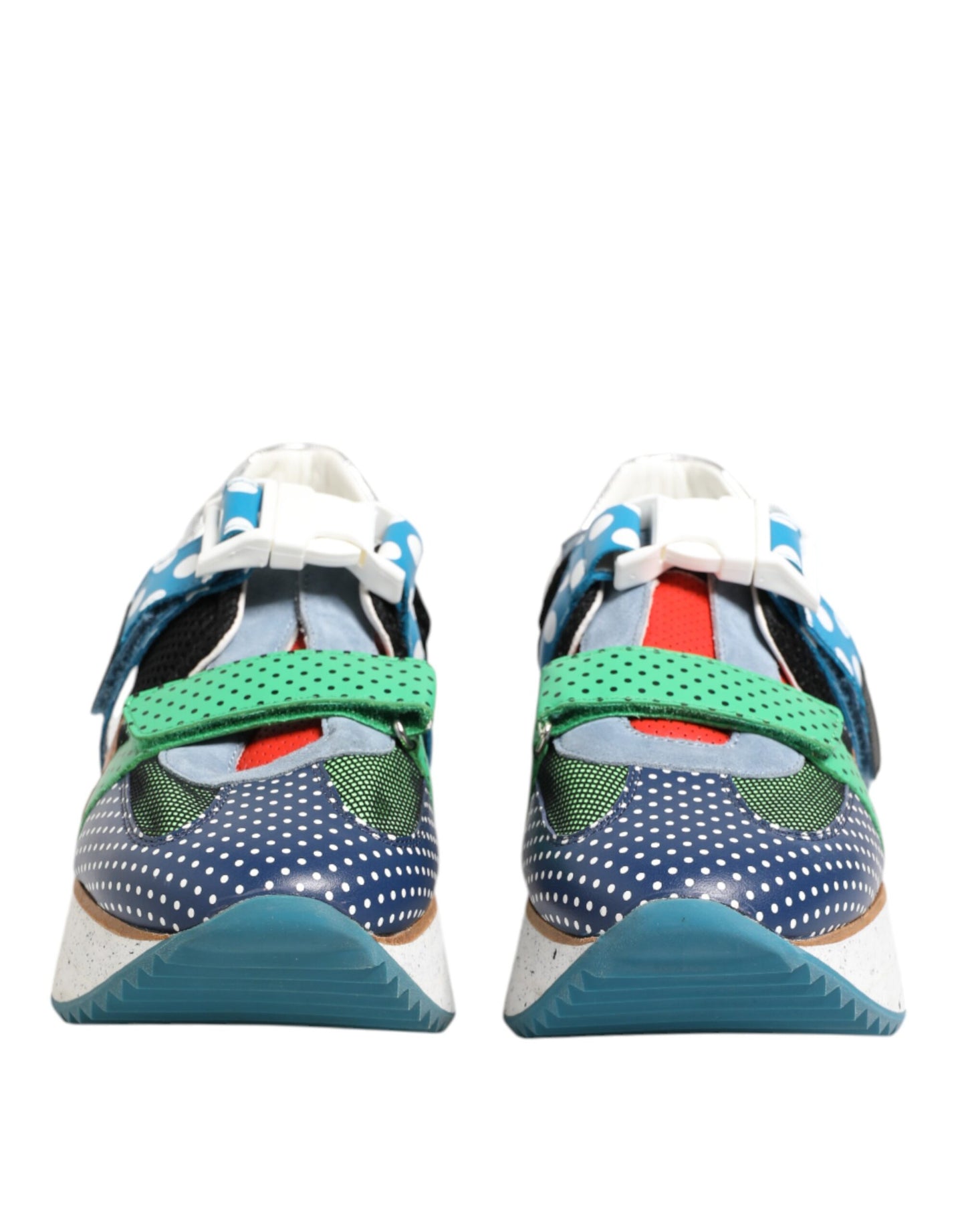 Zapatillas bajas de cuero multicolor