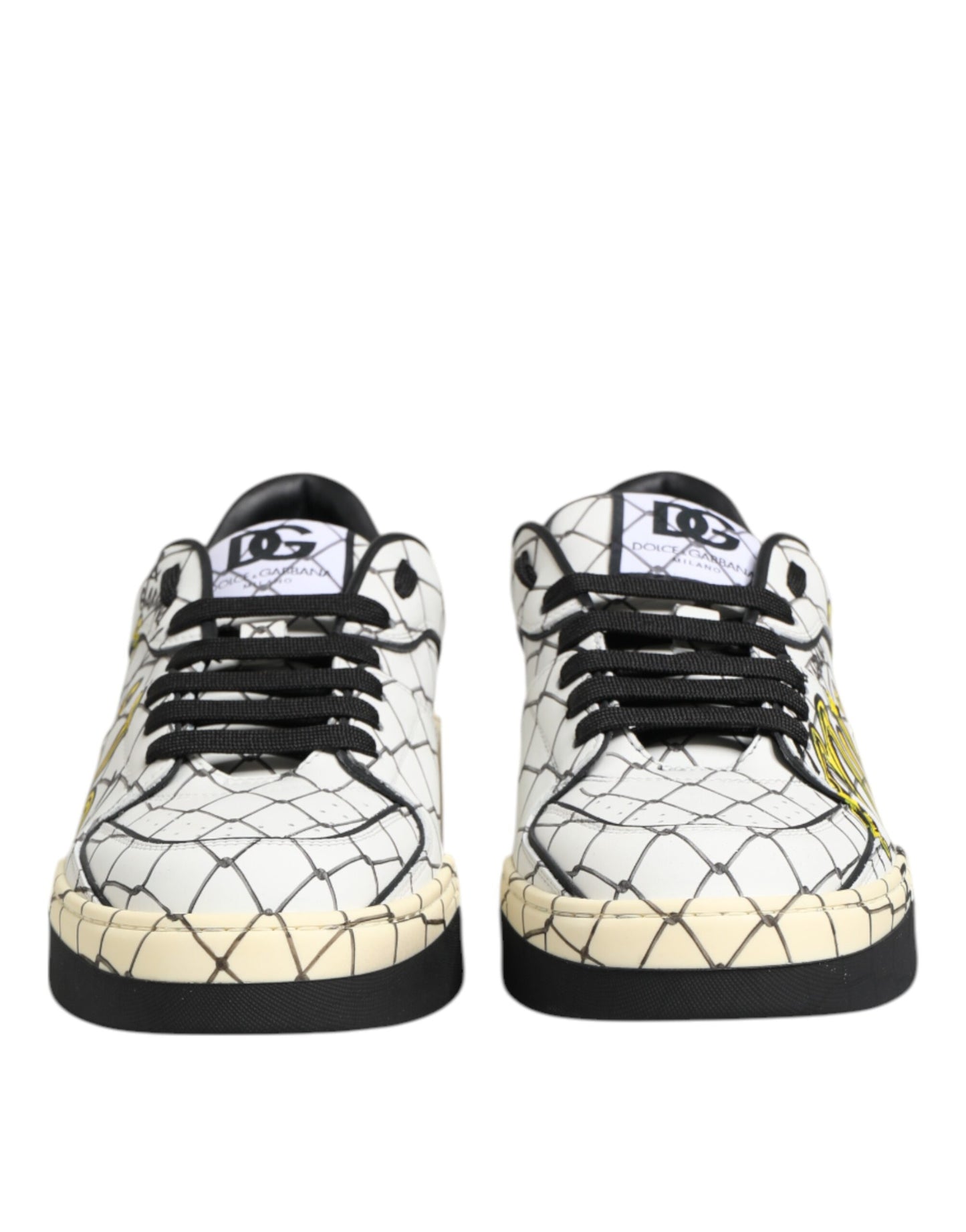 Zapatillas deportivas bajas con estampado de logotipo blanco para hombre