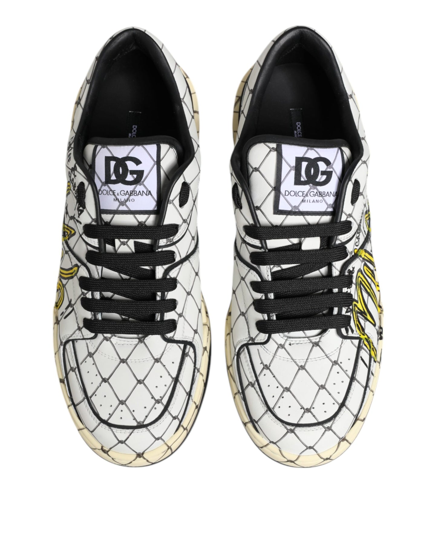Zapatillas deportivas bajas con estampado de logotipo blanco para hombre