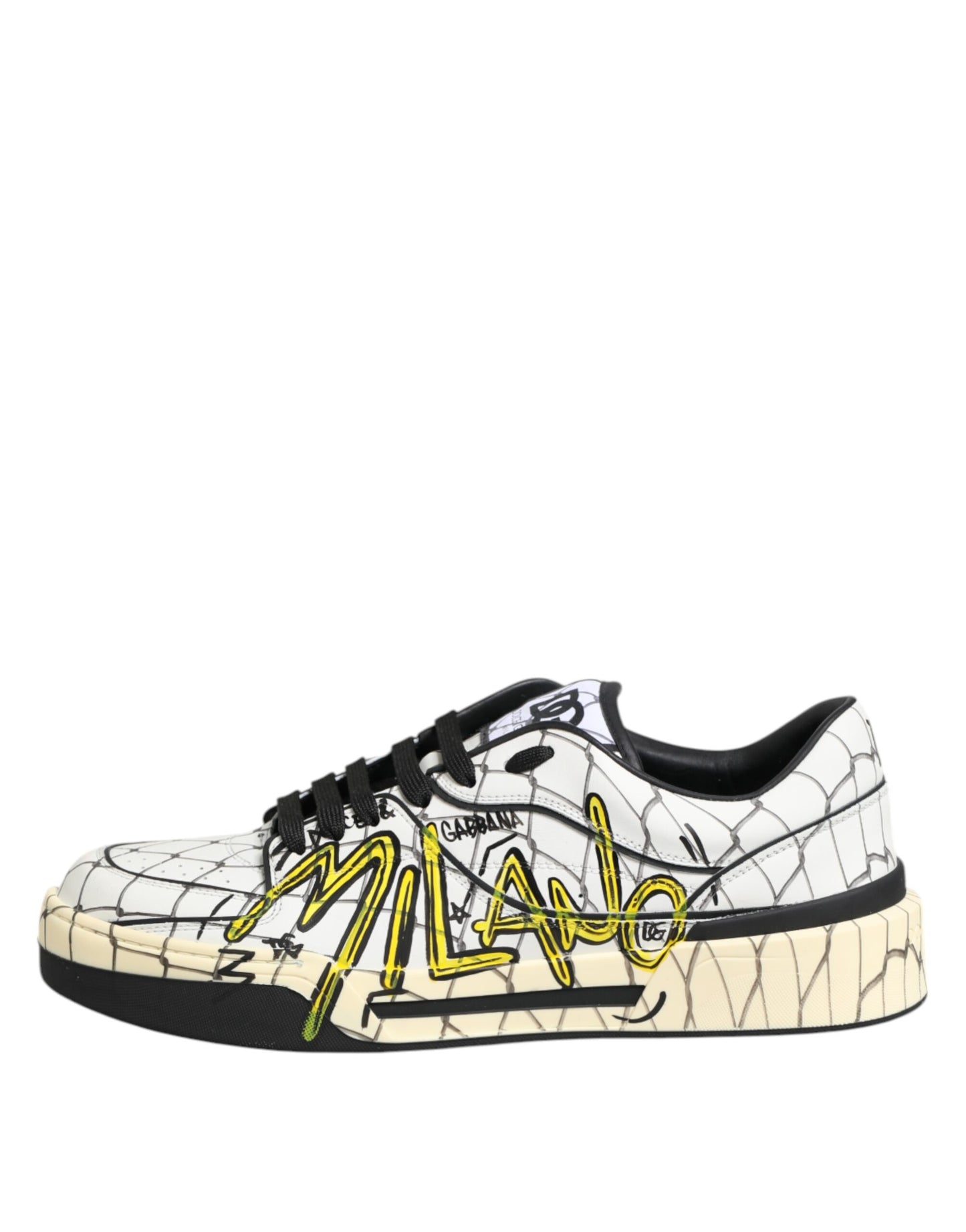 Zapatillas deportivas bajas con estampado de logotipo blanco para hombre