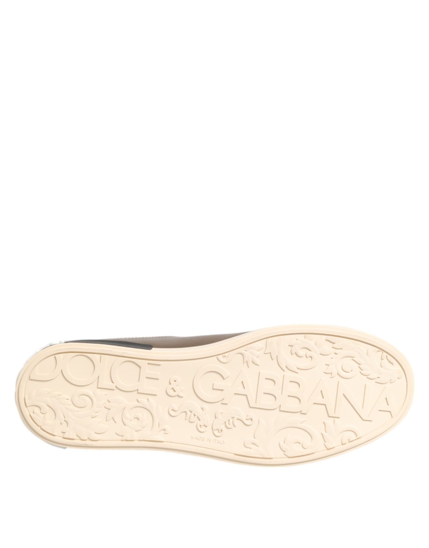 Zapatillas bajas de piel Portofino doradas