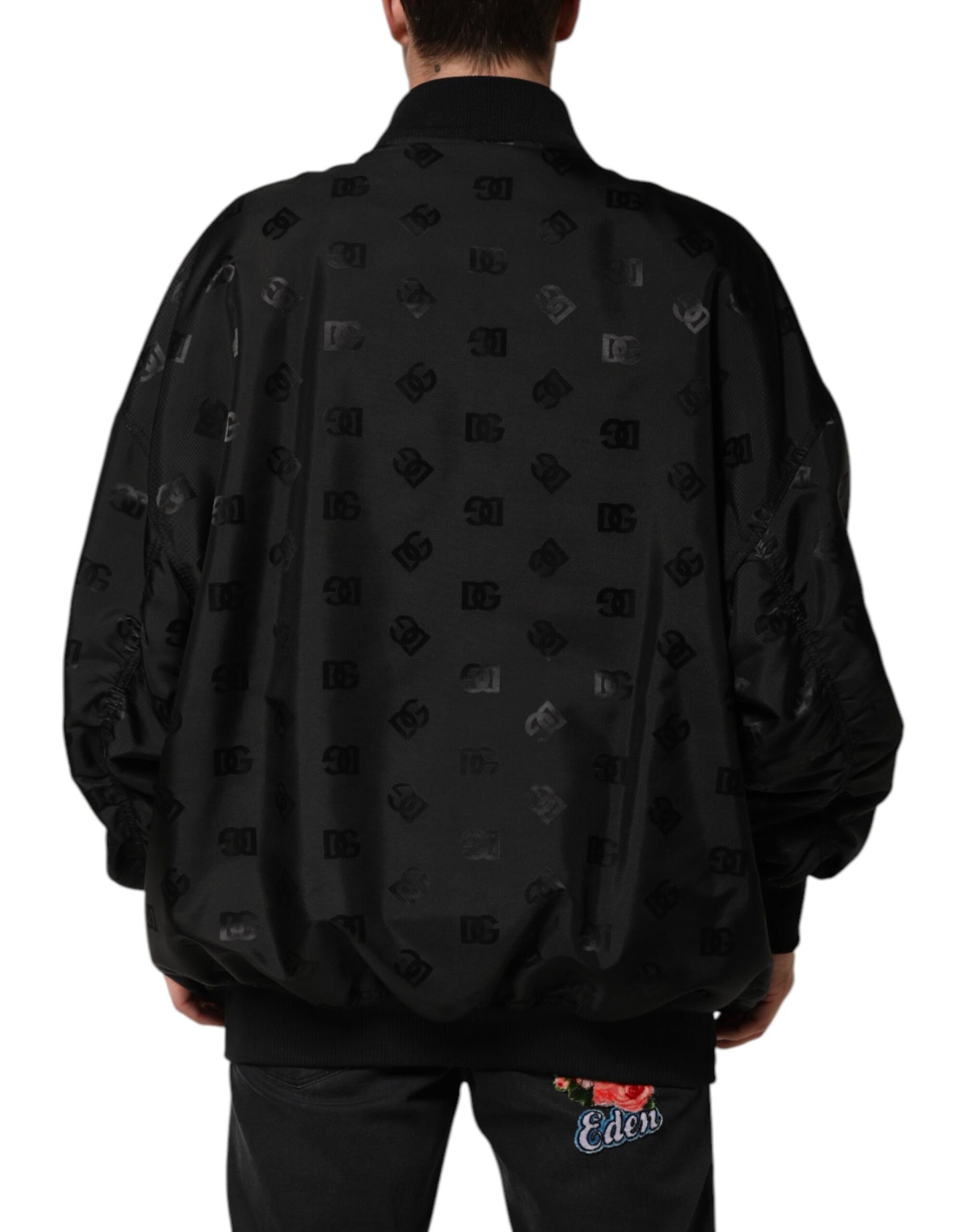 Chaqueta negra Cargo Windbraker con logo Mania