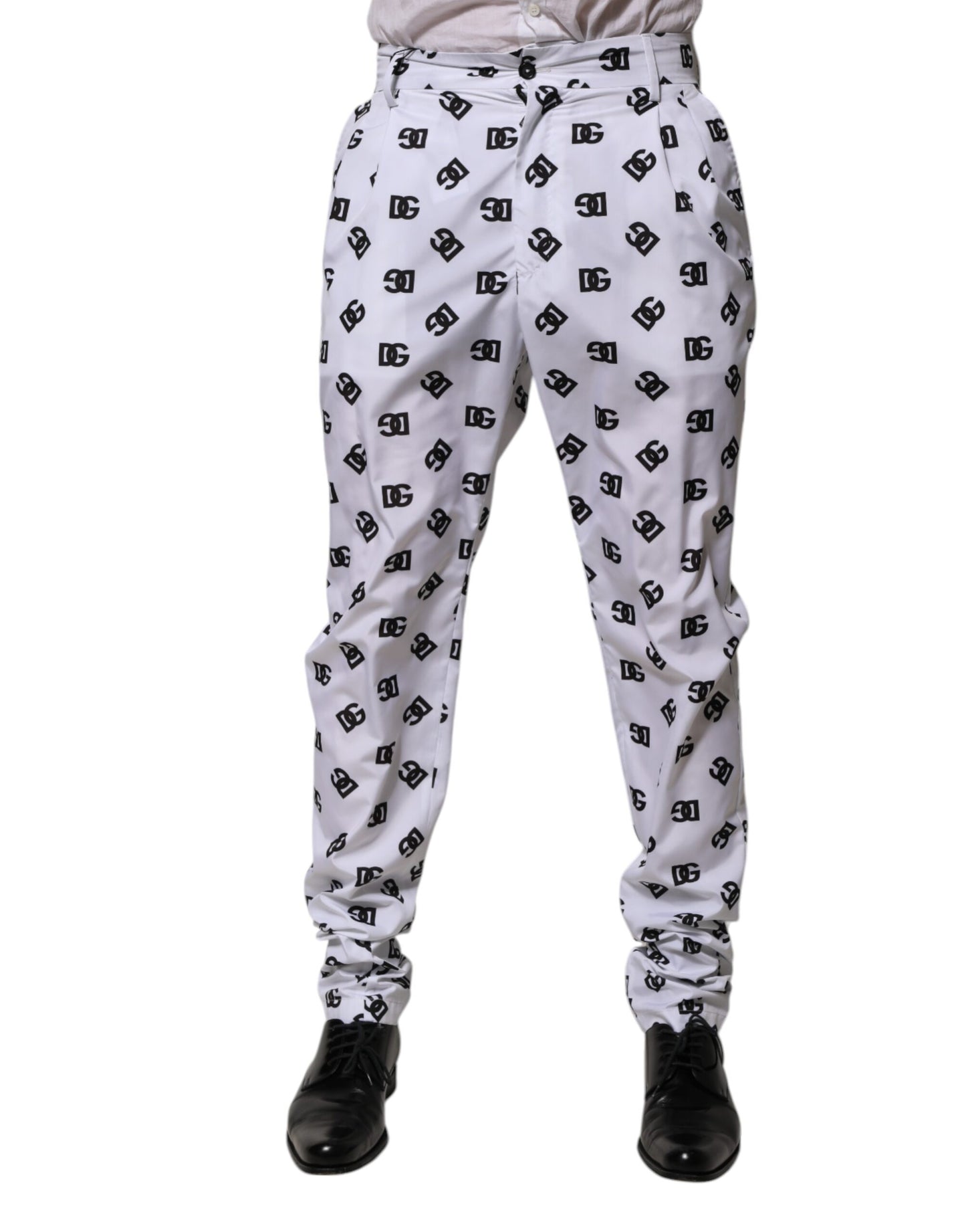 Pantalones vaqueros ajustados de algodón con logotipo blanco