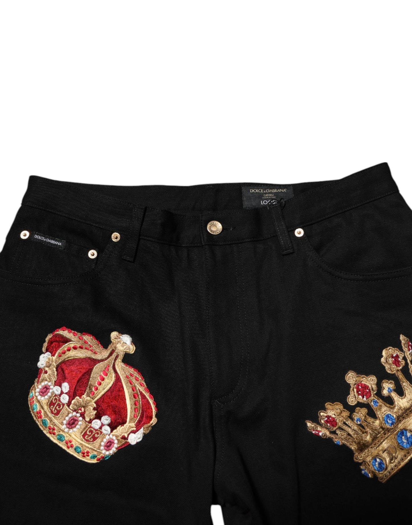 Pantalon de costume noir baroque royal pour homme