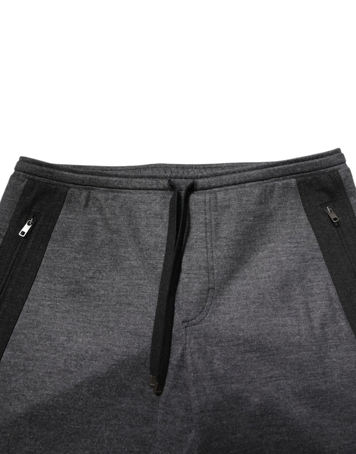 Pantalones deportivos de mezcla de lana gris y negra