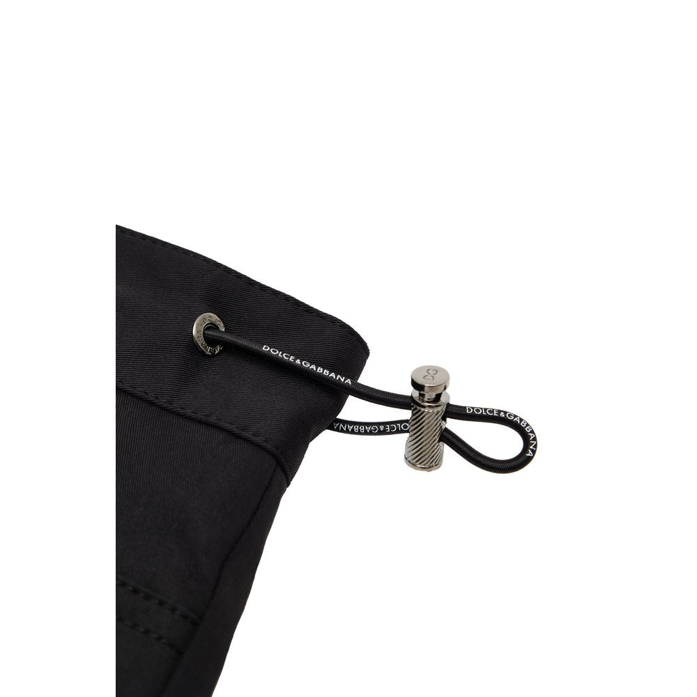 Pantalón cargo de algodón negro