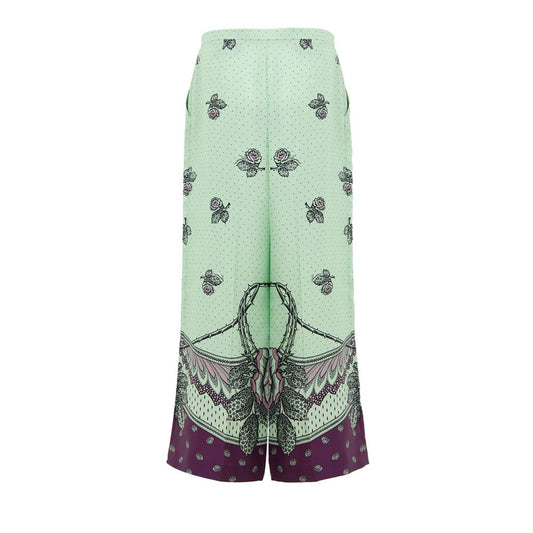 Green Silk Pant