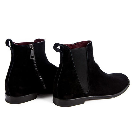 Bota de piel de becerro negra