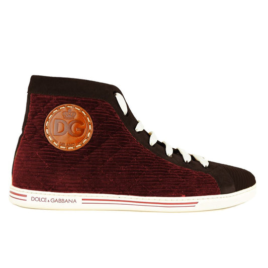 Zapatillas deportivas de piel de becerro roja