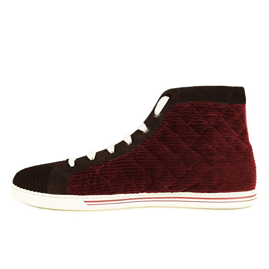 Zapatillas deportivas de piel de becerro roja