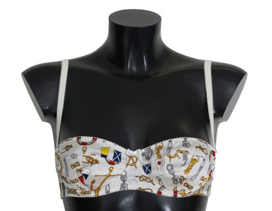 Ropa interior blanca con estampado marinero Balconcino