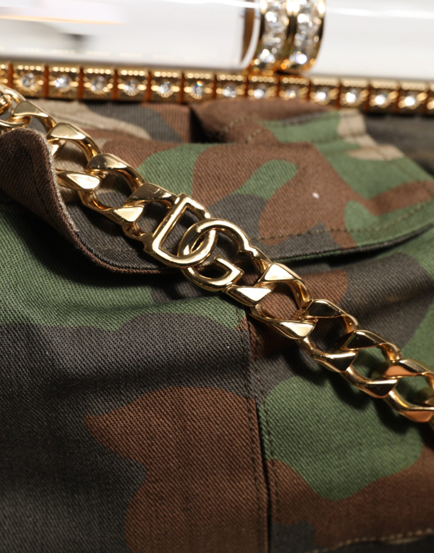 Bolso bandolera mediano de camuflaje multicolor Sicily
