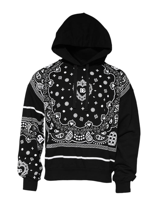 Sudadera con capucha y bandana negra para hombre