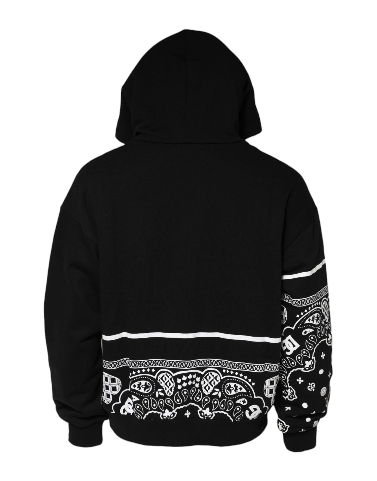 Sudadera con capucha y bandana negra para hombre