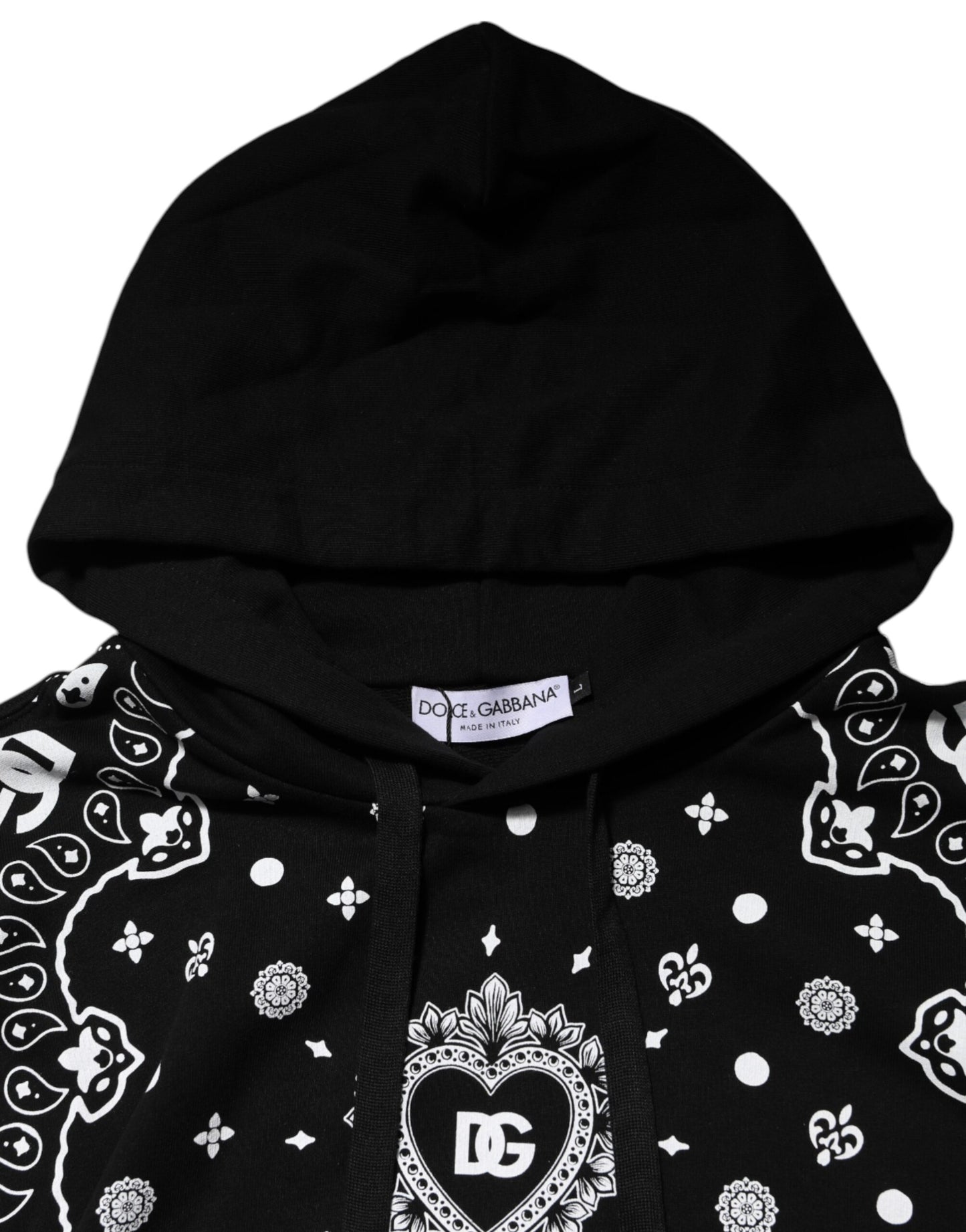 Sudadera con capucha y bandana negra para hombre